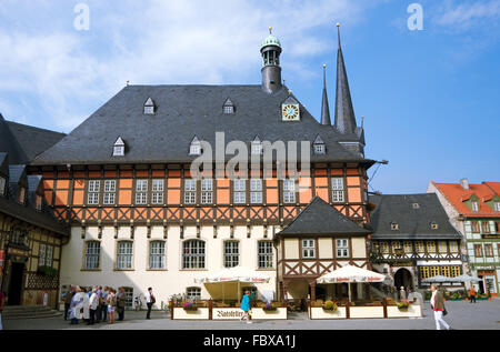 Wernigerode-Rathaus Stockfoto