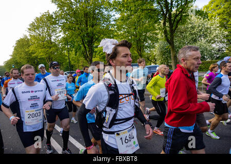 Düsseldorf Marathon 2013 Stockfoto