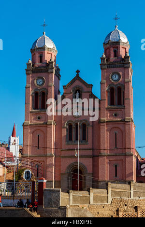 Ambozontany Kirche, Fianarantsoa, Madagaskar Stockfoto