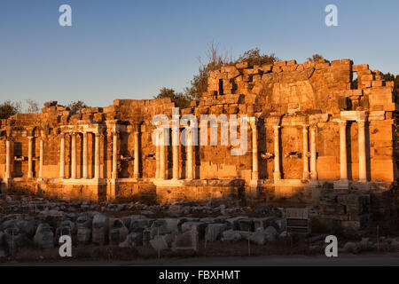 Alte Ruinen in Side, Türkei Stockfoto