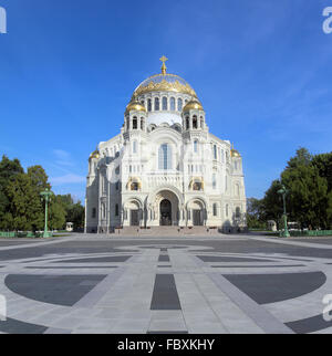-Marine-Kathedrale in Kronstadt Sankt-petersburg Stockfoto