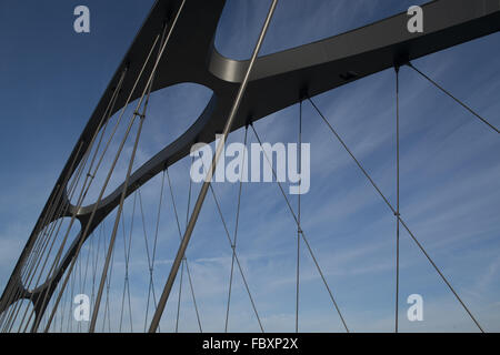 East Harbour Bridge in Frankfurt am Main Stockfoto