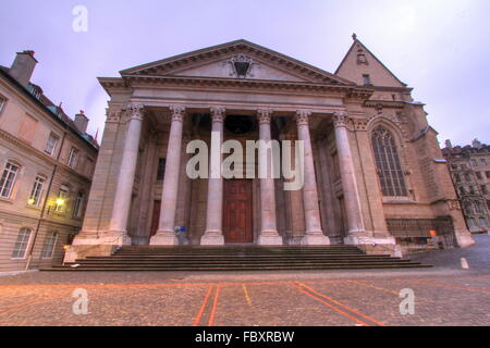 Kathedrale St-Pierre in Genf Stockfoto