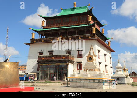 Gandan Kloster Ulaanbaatar Stockfoto