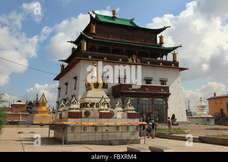 Gandan Kloster Ulaanbaatar Stockfoto