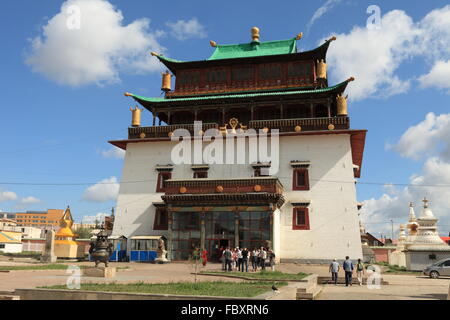 Gandan Kloster Ulaanbaatar Stockfoto