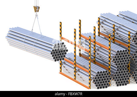 Kranhaken auf weißem Hintergrund isoliert. 3D Stockfotografie - Alamy