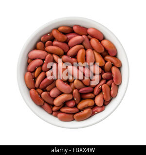Rote Kidney-Bohnen in einer Keramikschale Stockfoto