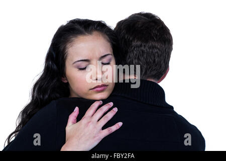 Nahaufnahme von paar umarmt Stockfoto