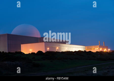 Sizewell B, Großbritanniens Druck erste und einzige Wasser Reaktor (PWR) Kernkraftwerk Suffolk England Stockfoto