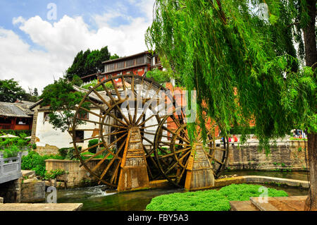 Lijiang China alte Straßen und Gebäude Stockfoto