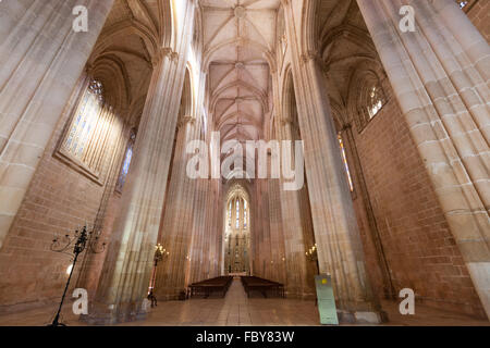 Das Kloster von Batalha (Portugiesisch: Mosteiro da Batalha), buchstäblich das Kloster der Schlacht Stockfoto