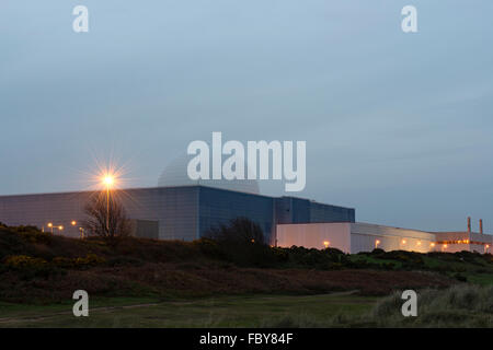 Sizewell B, Großbritanniens Druck erste und einzige Wasser Reaktor (PWR) Kernkraftwerk Suffolk England Stockfoto