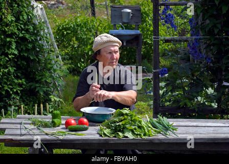 Ältere Frau. Stockfoto