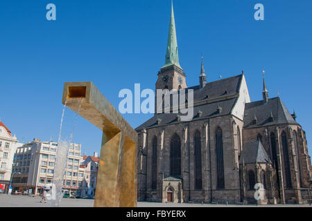 Plzen - Kulturhauptstadt Europas 2015 Stockfoto