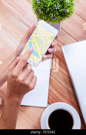 Zusammengesetztes Bild von anschaulichen Bild der Karte Stockfoto