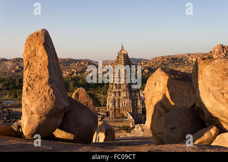 Virupaksha-Tempel, Hampi, Karnataka, Indien Stockfoto