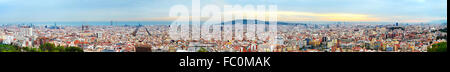 Barcelona-panorama Stockfoto