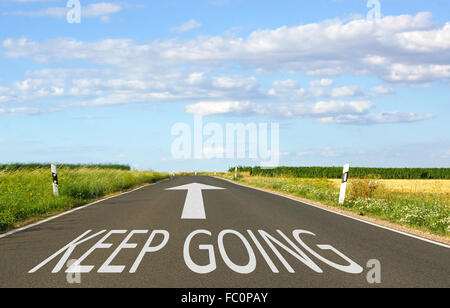 Keep Going - Business-Konzept Stockfoto