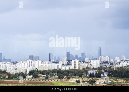 Tel Aviv und Ramat Gan. Stockfoto