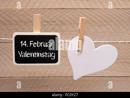 Valentinstag am 14. Februar Stockfoto