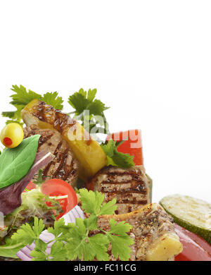 Schweinefleisch mit Gemüse Stockfoto