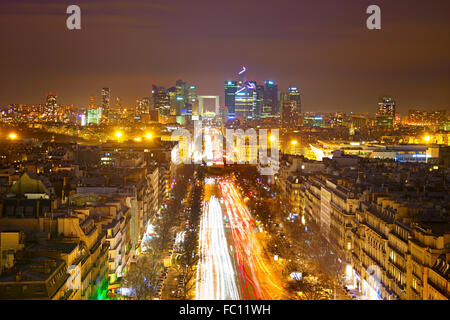 Paris bei Nacht Stockfoto