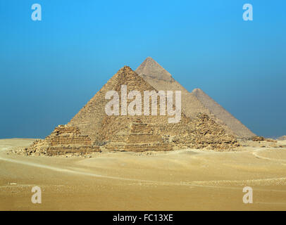 Großen Pyramiden in Ägypten Stockfoto