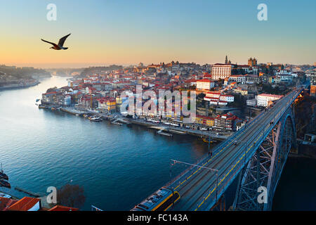 Porto bei Sonnenuntergang Stockfoto