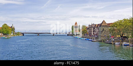 Seerhein, Bodensee, Konstanz Stockfoto