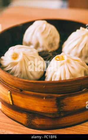 Shanghai-Suppe Knödel Stockfoto