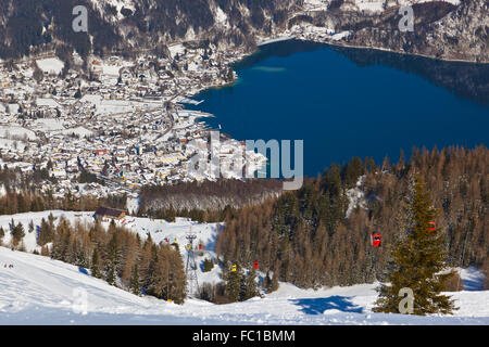 Berge ski Resort St. Gilgen Österreich Stockfoto