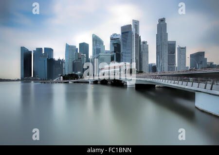 Jubilee Bridge Singapur Stockfoto