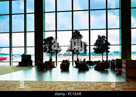 Changi Airport Lounge, Singapur Stockfoto