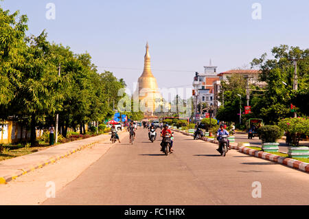 Shwemawdaw Pagode, Bago, Myanmar Stockfoto