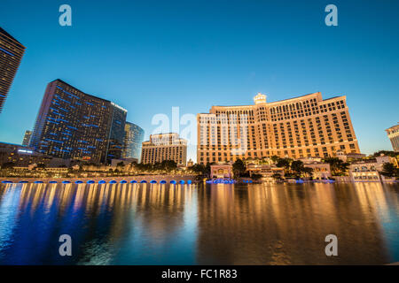 LAS VEGAS - 21 Dezember: Bellagio Casino am 21. Dezember 2013 in Stockfoto