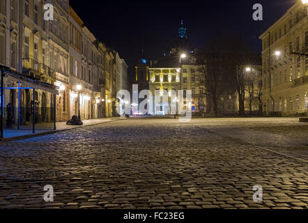 Altstadt in Lemberg, Ukraine. Stockfoto