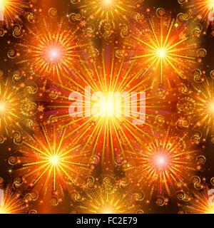 Feuerwerk, nahtlose Stock Vektor