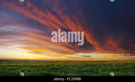 Cloud-Front nähert sich Stockfoto