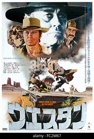 Once Upon a Time in den Westen - japanische Filmplakat Stockfoto