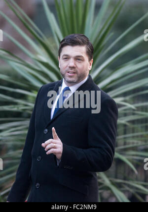 Wales-Sekretär, Stephen Crabb, kommt in der Downing Street für eine Kabinettssitzung Stockfoto