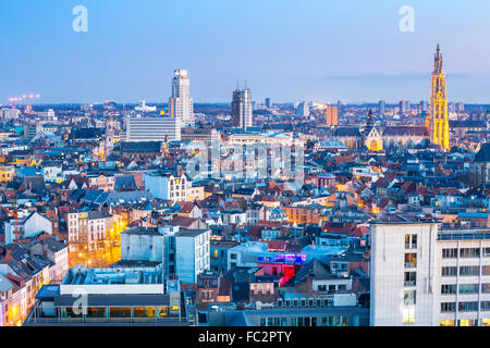 Stadtansicht von Antwerpen Stockfoto