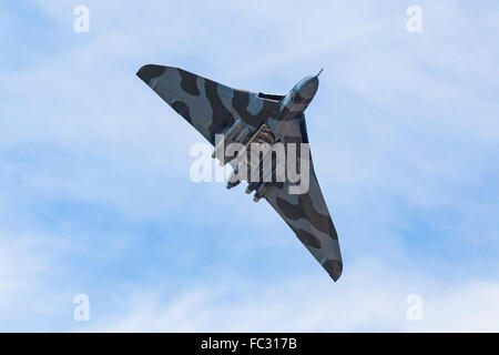 Farnborough International Airshow, Farnborough Airport, Rushmoor, Avro Vulcan (Hawker Siddeley Vulcan), Hampshire, England Stockfoto