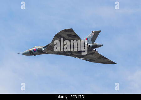 Farnborough International Airshow, Farnborough Airport, Rushmoor, Avro Vulcan (Hawker Siddeley Vulcan), Hampshire, England Stockfoto