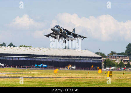 McDonnell Douglas AV-8 b Harrier II (EAV-8 b Matador II), Farnborough International Airshow, Farnborough Airport, Rushmoor, Hampsh Stockfoto