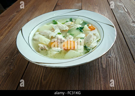 Waterzooi Huhn Stockfoto