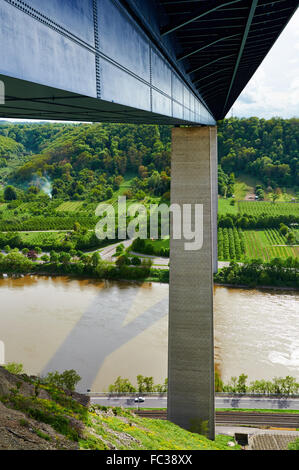 Autobahnbrücke A61 Moseltal Stockfoto