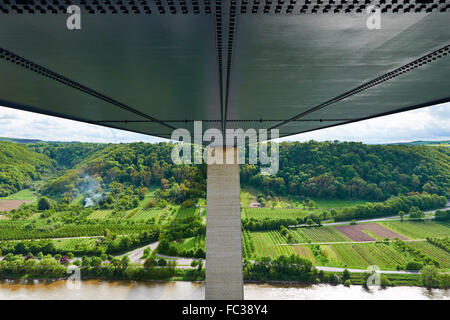 Autobahnbrücke A61 Moseltal Stockfoto