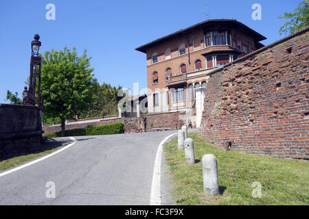 alte Mühle Rocca sforzesca Stockfoto