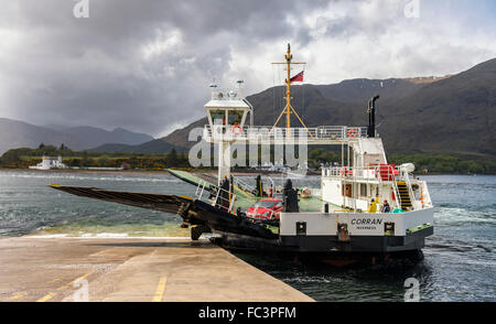 Der Corran Fähre von Ardgour, nach Nether Lochaber Stockfoto